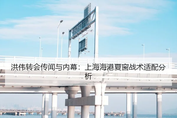 洪伟转会传闻与内幕：上海海港夏窗战术适配分析